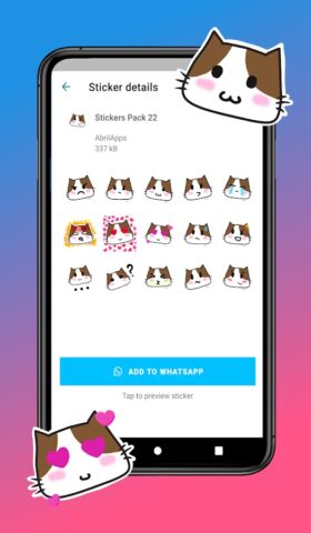 Стикеры Кошки для WASticker для Android — скриншот 5