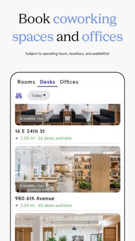 WeWork для Android — скриншот 3