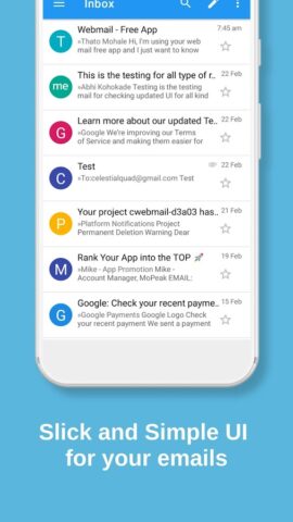 Webmail App Secure Smart Inbox для Android — скриншот 3