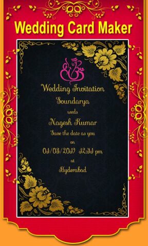 Wedding Invitation Card Maker для Android — скриншот 3