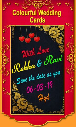 Wedding Invitation Card Maker для Android — скриншот 4