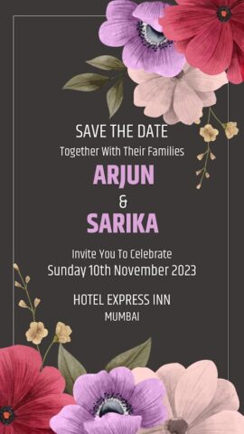 Wedding Invitation Video Maker для Android — скриншот 1