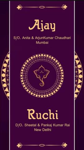 Wedding Invitation Video Maker для Android — скриншот 3