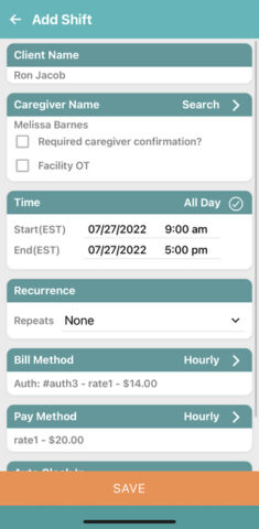 WellSky Personal Care для Android — скриншот 1