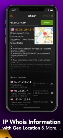 Whois+ поиск доменного имени для iOS — скриншот 3