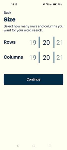 Создатель Поиска Слов для Android — скриншот 4