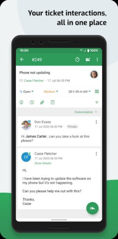 Zoho Desk для Android — скриншот 3