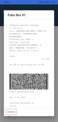 e-Boleta для Android — скриншот 5