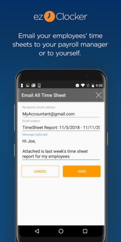 ezClocker: Employee Time Track для Android — скриншот 5
