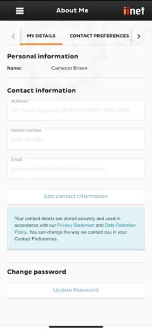 iiNet Support для Android — скриншот 1