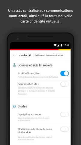 monPortail для Android — скриншот 3