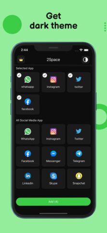 2Space — Multiple Accounts для iOS — скриншот 5