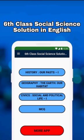 6th Class SST Solution English для Android — скриншот 1