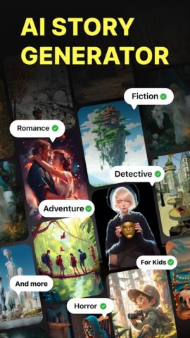 AI Story Generator Novel Maker для Android — скриншот 1