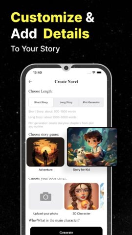 AI Story Generator Novel Maker для Android — скриншот 4