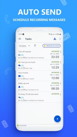 AUTO MESSAGE ответит отправить для Android — скриншот 5