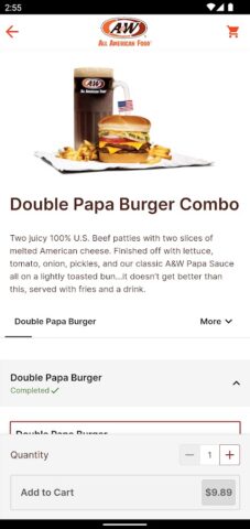 A&W Restaurants для Android — скриншот 4