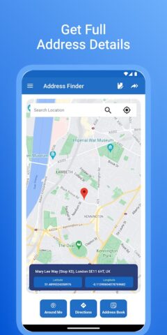 Поиск Адреса и Местоположение для Android — скриншот 3