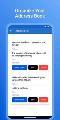 Поиск Адреса и Местоположение для Android — скриншот 4