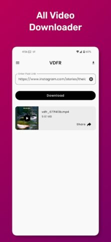 All Social Video Downloader для Android — скриншот 1