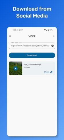 All Social Video Downloader для Android — скриншот 2