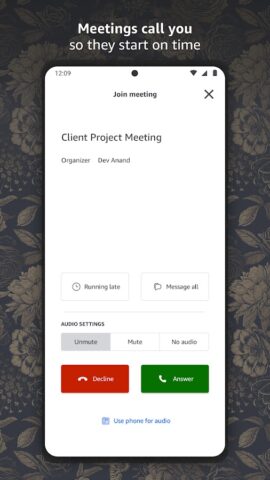 Amazon Chime для Android — скриншот 1