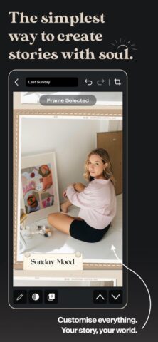 Aurora — Редактор сторис для iOS — скриншот 1