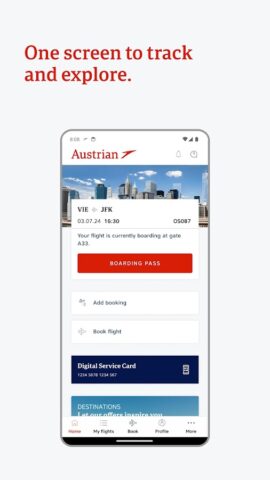 Austrian Airlines для Android — скриншот 2