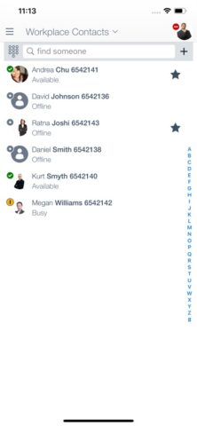 Avaya Workplace для iOS — скриншот 3