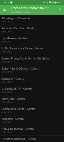 Bauru — Horario dos Ônibus для Android — скриншот 3