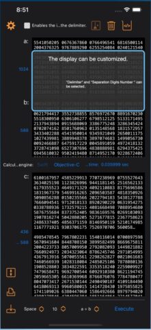 Big Number Calculator+ для iOS — скриншот 3
