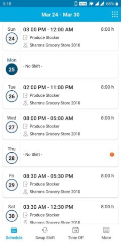 Blue Yonder Workforce для Android — скриншот 2
