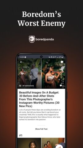 Bored Panda — stories & art для Android — скриншот 1
