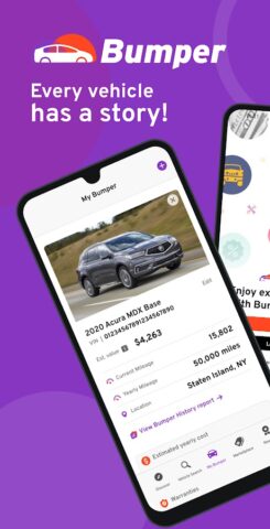 Bumper Vehicle History Reports для Android — скриншот 1
