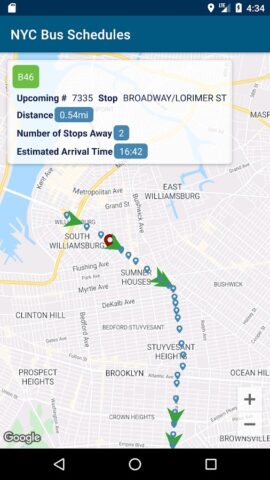 Bus Schedules in NYC для Android — скриншот 2