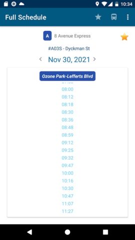 Bus Schedules in NYC для Android — скриншот 4