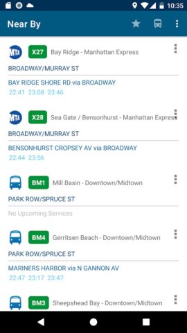 Bus Schedules in NYC для Android — скриншот 5