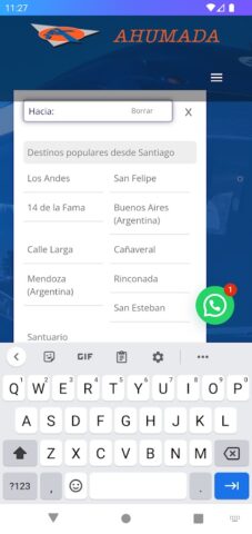 Buses Ahumada для Android — скриншот 1