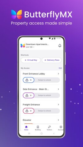 ButterflyMX для Android — скриншот 1