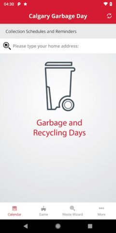 Calgary Garbage Day для Android — скриншот 1