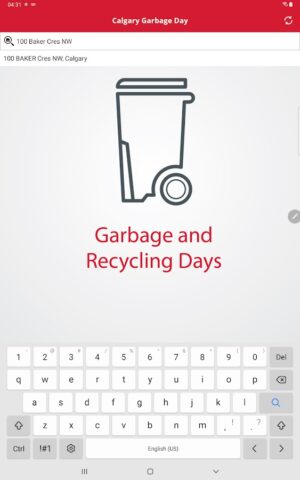 Calgary Garbage Day для Android — скриншот 5