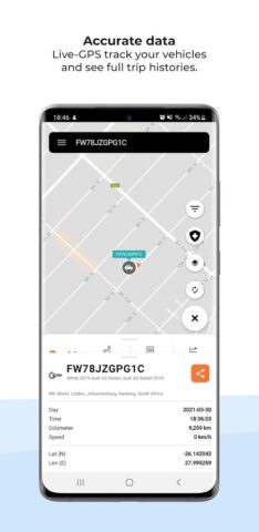 Cartrack GPS, Vehicle & Fleet для Android — скриншот 2