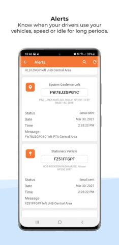 Cartrack GPS, Vehicle & Fleet для Android — скриншот 4