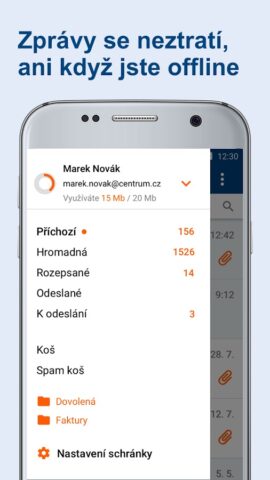 Centrum.cz mail для Android — скриншот 5