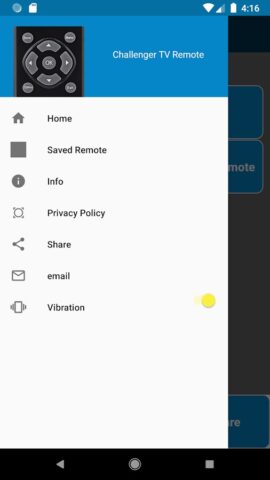 Challenger TV Remote Control для Android — скриншот 2