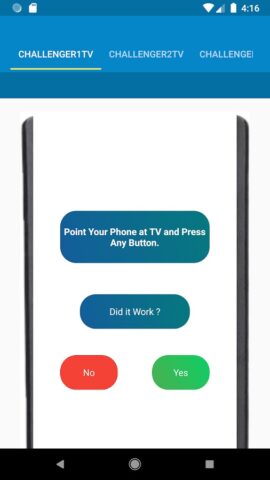 Challenger TV Remote Control для Android — скриншот 5