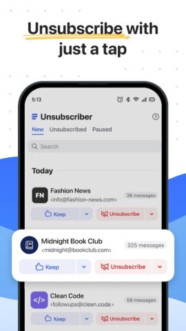 Clean Email — Inbox Cleaner для Android — скриншот 2