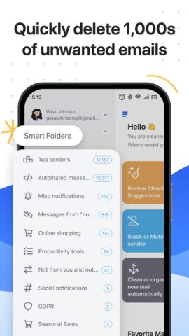 Clean Email — Inbox Cleaner для Android — скриншот 4