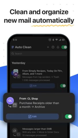 Clean Email — Inbox Cleaner для Android — скриншот 5