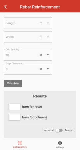Concrete Calculator для Android — скриншот 5